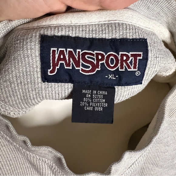 Vintage University Of Michigan Jansport Pullover Crewneck Sweatshirt Size XL - Picture 3 of 5